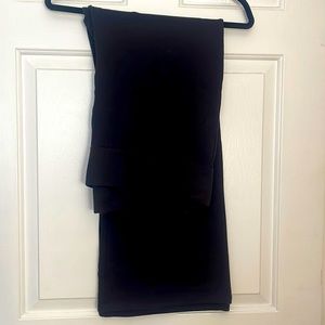 LOGO Knit Traveler Full Length Black stretch pull on pants. Size 1X